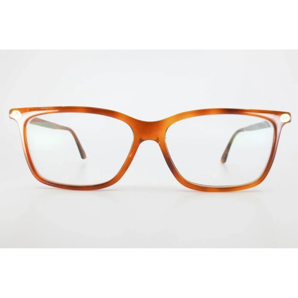 Gucci GG0094O 003 Tortoise Brown Rectangular Eyeglass Frames Made in Italy 52mm